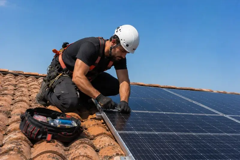 Maintenance et monitoring de panneaux solaires à Ozan